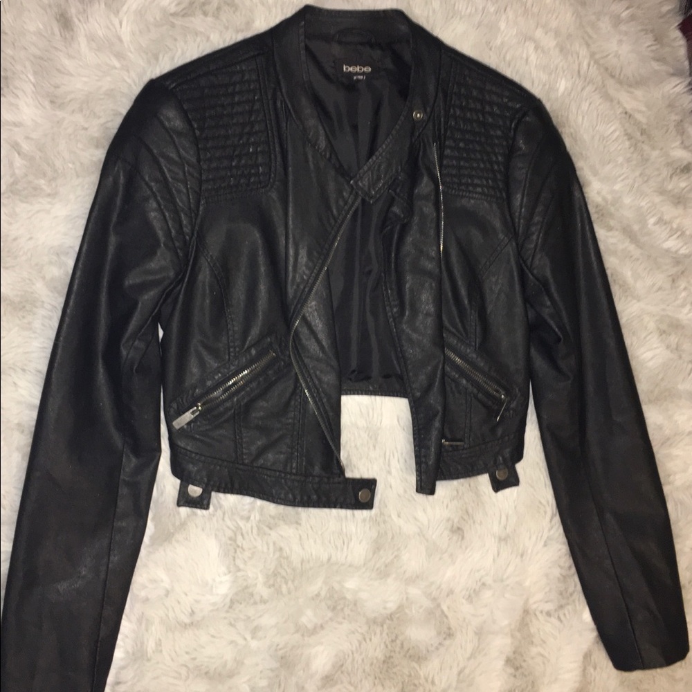 Bebe leather jacket